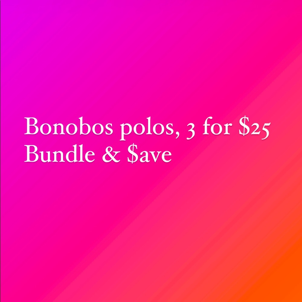 3 Bonobos Polos